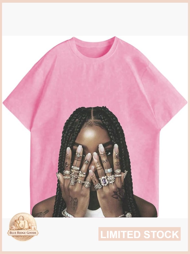 Oversized Graphic Tee Y2k Hip Hop Short Sleeve T Shirt Summer Loose Vintage